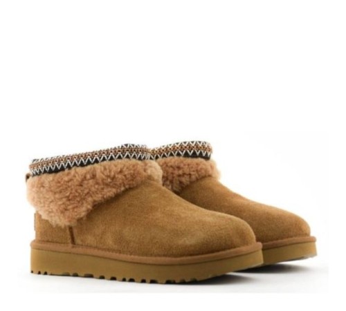 Купить UGG Ultra Mini Lack Maxi Curly Boot Chestnut