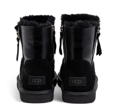 Купить UGG Mens Classic Mini Double Zip Metallic Black