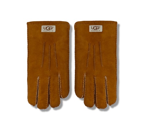 Купить UGG Перчатки Замшевые Женские Коричневые