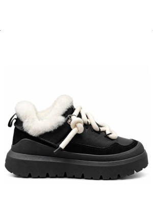 UGG Heritage Utility Sneaker Leather Black