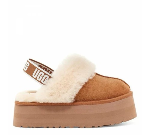 Купить UGG Funkette Suede Platform Chestnut