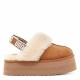 Купить UGG Funkette Suede Platform Chestnut