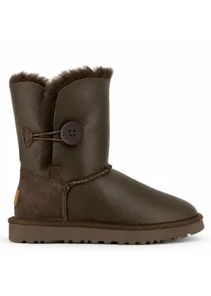 UGG Bailey Button Metallic Chocolate