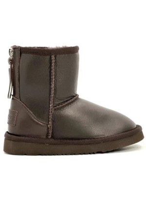 UGG Kids Zip Metallic Chocolate