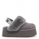 Купить UGG Funkette Suede Platform Grey