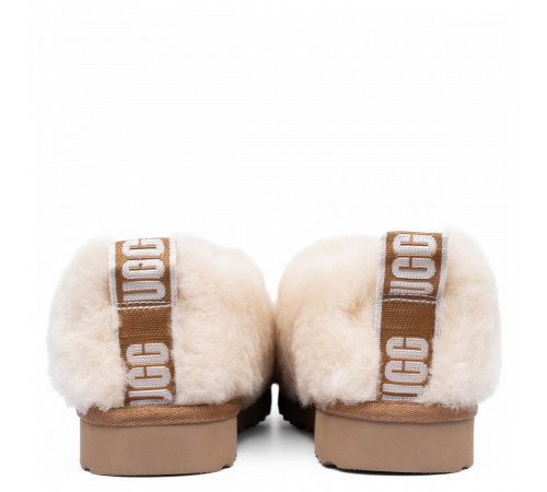 Купить Ugg Hailey Fluff Slippers Natural