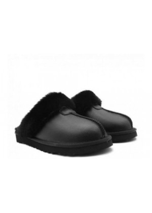 UGG Mens Slippers Scufette Metallic Black