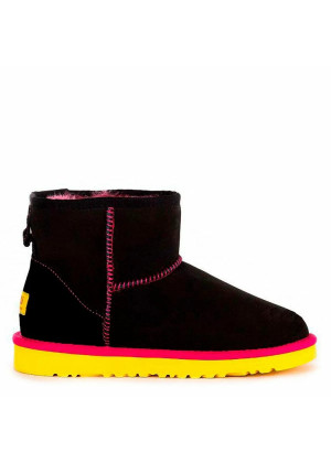 UGG Classic Mini II Black-Yellow