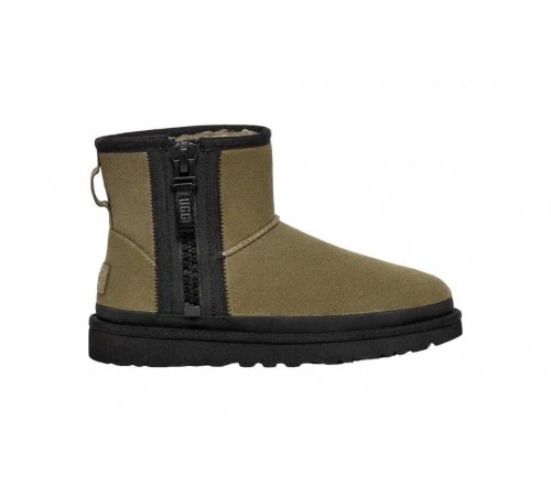 Купить UGG Classic Mini Zipper Tape Logo Boot Burnt Olive