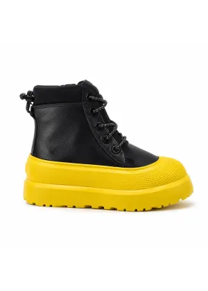 UGG Kids Neumel Hybrid Black Leather Summer