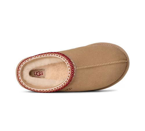 Купить UGG Tasman Slippers Sand Dark Cherry