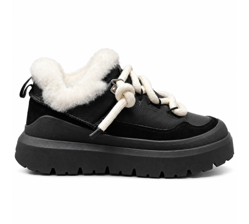 Купить UGG Heritage Utility Sneaker Leather Black