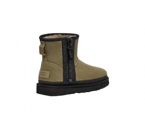 Купить UGG Classic Mini Zipper Tape Logo Boot Burnt Olive