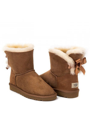 UGG Bailey Bow Mini Chestnut