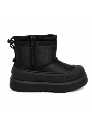UGG Kids Mini Weather Hybrid Black Leather