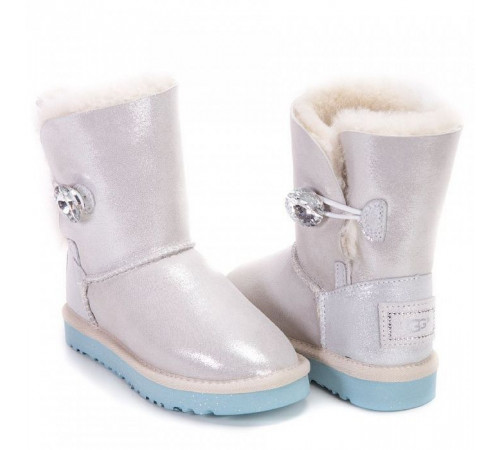 Купить UGG Kids Bailey Button I Do White