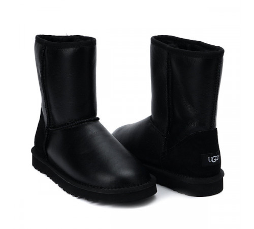 Купить UGG Classic Short Metallic Black