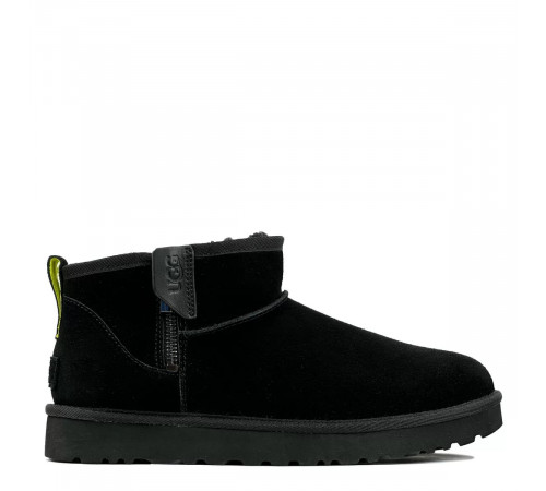 Купить UGG Mens Classic Ultra Mini Zip Boot Black/Pearfect