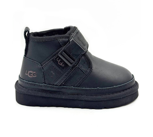 Купить UGG Kids Neumel Snapback Leather Black