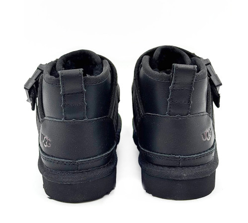 Купить UGG Kids Neumel Snapback Leather Black