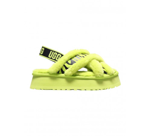 Купить UGG W Disco Cross Slide Animalia Key Lime