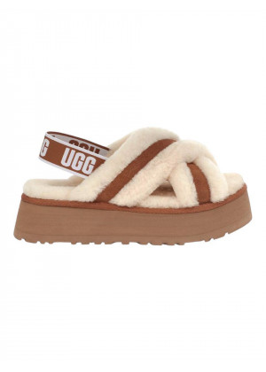 UGG W Disco Cross Slide Chestnut