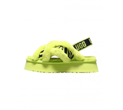 Купить UGG W Disco Cross Slide Animalia Key Lime