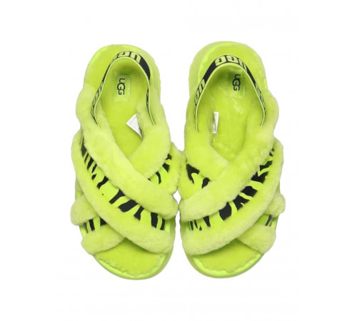 Купить UGG W Disco Cross Slide Animalia Key Lime