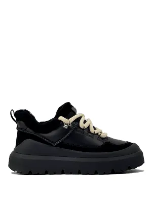 UGG Mens Heritage Utility Sneaker Leather Black