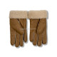 Купить UGG Женские Кожаные Перчатки Коричневые