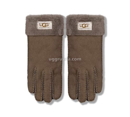Купить UGG Перчатки Замшевые Женские Коричневые