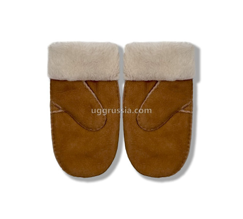 Купить UGG Варежки Замшевые Женские Коричневые