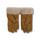 Купить UGG Перчатки Кожаные Женские Коричневые