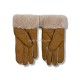 Купить UGG Перчатки Кожаные Женские Коричневые
