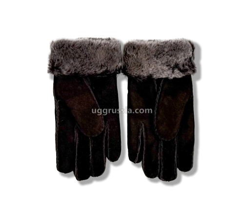 Купить UGG Перчатки Замшевые Женские Шоколадные