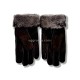 Купить UGG Перчатки Замшевые Женские Шоколадные