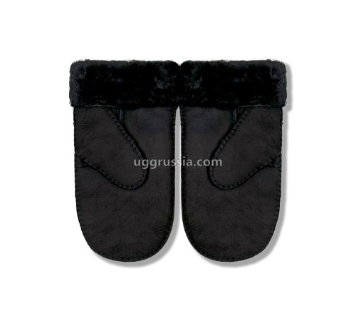 Купить UGG Варежки Замшевые Женские Черные