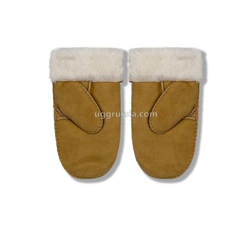 Купить UGG Варежки Замшевые Женские Коричневые