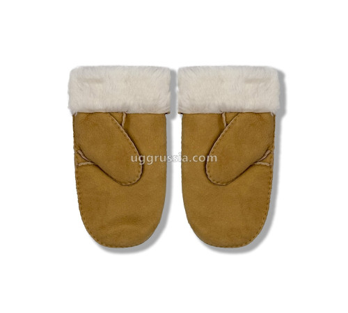 Купить UGG Варежки Замшевые Женские Коричневые