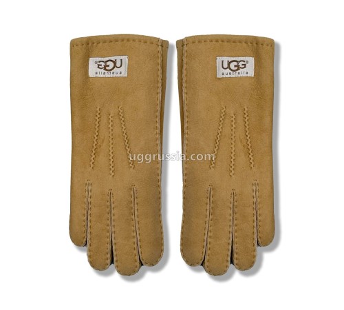 Купить UGG Перчатки Замшевые Женские Коричневые