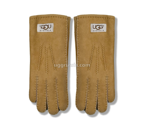 Купить UGG Перчатки Замшевые Женские Коричневые