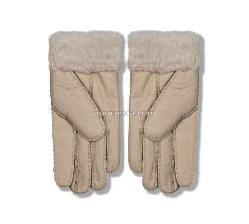 Купить UGG Перчатки Кожаные Женские Серые