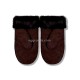 Купить UGG Варежки Замшевые Женские Коричневые