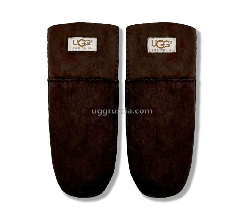 Купить UGG Варежки Замшевые Женские Коричневые