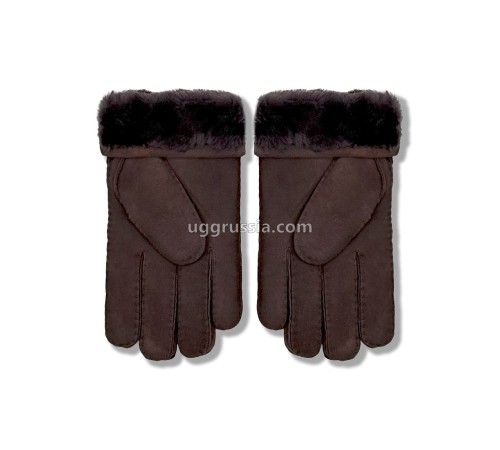 Купить UGG Перчатки Замшевые Женские Коричневые