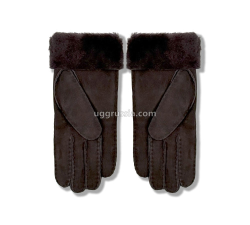Купить UGG Перчатки Замшевые Женские Коричневые