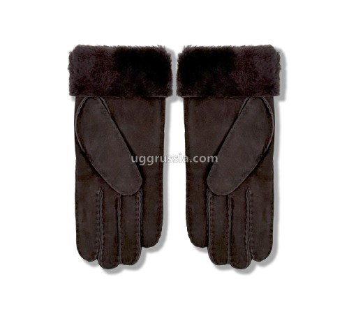 Купить UGG Перчатки Замшевые Женские Коричневые