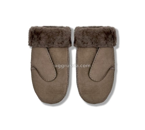 Купить UGG Варежки Замшевые Женские Серые