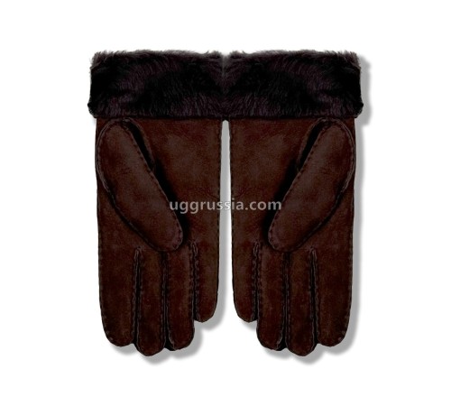 Купить UGG Перчатки Замшевые Женские Коричнеые