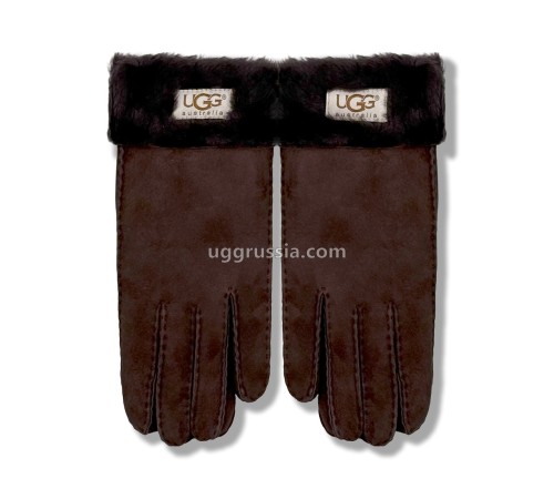 Купить UGG Перчатки Замшевые Женские Коричнеые